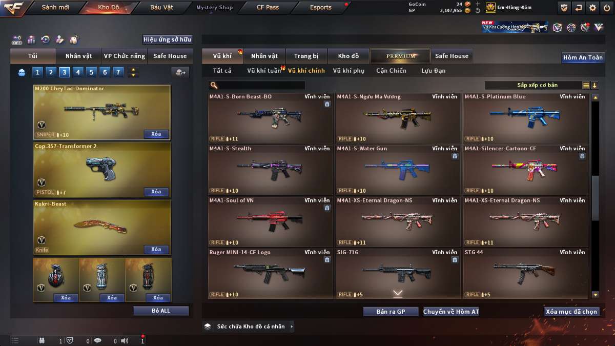 shop acc cf uy tin gia re